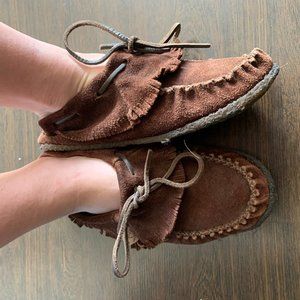 Handmade Real Leather Mocassin Slippers